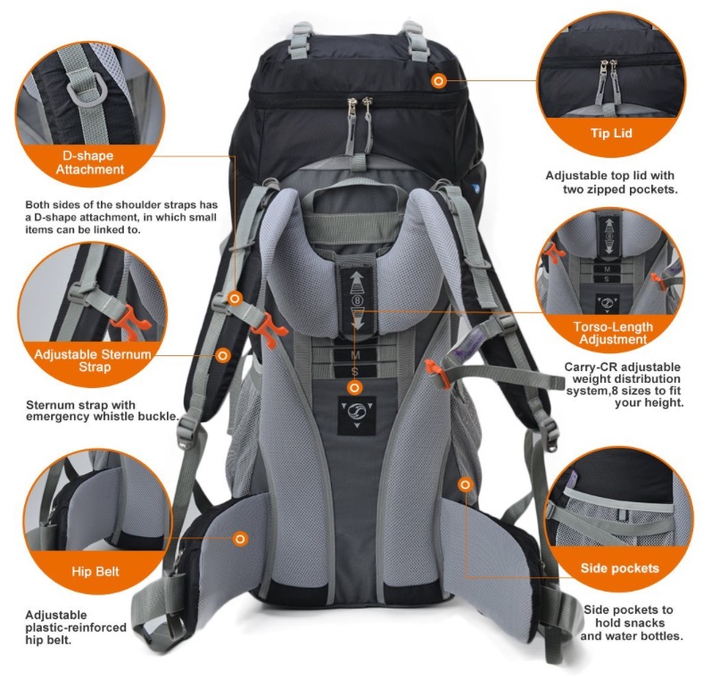 mountaintop trekkingrucksack